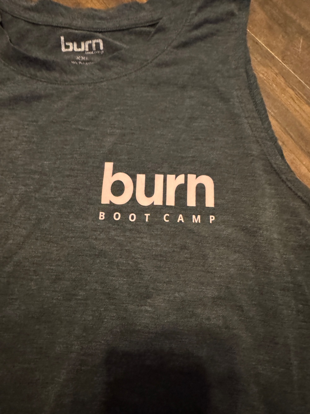 Burn Boot Camp Charcoal Logo Tank - Picture 4 of 4